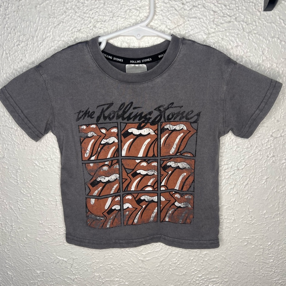 The Rolling Stones Kids Charcoal Tee with Graphic